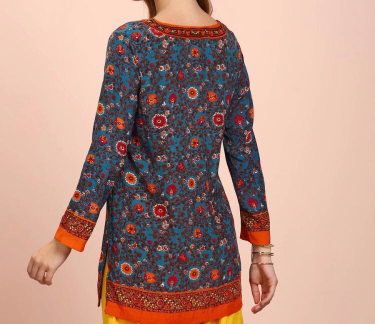 Casual printed women kurti (multicolour)