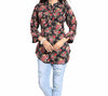 Printed Designer Polyster Crepe Short Kurti Tunic Top for Women