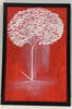 White Tree in the Red Night Handmade Painting