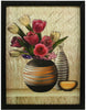 3 Pc Set Of Floral Paintings (1056) Without Glass 5.2 X 12.5, 9.5 X 12.5, 5.2 X 12.5 Inch