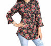 Printed Designer Polyster Crepe Short Kurti Tunic Top for Women