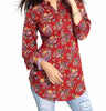 Printed Designer Polyster Crepe Short Kurti Tunic Top for Women