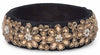 Traditional Bracelet (Bangle/Kada/Chuda) for Womens and Girls with Rajasthani Golden Floral Work (Black)
