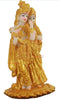 TIED RIBBONS Gold Plated Radha Krishna Idol Statue Showpiece (Resin, 19 cm x 11 cm) - Decoration Items for Home Decor Living Room Mandir Temple Pooja Room Office Gifts