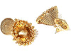Gold-Toned Ethnic Jhumki Earrings