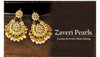 Gold Tone Kundan & Pearls Dangle Earring For Women/Girls (in two colours)