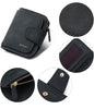 INOVERA (LABEL) Faux Leather Tri-fold Fashion Card Coin Small Clutch Wallet for Women - Black