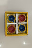 Multicolour Terracotta Diwali Diyas set of 4