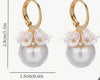 Elegant Vacation Style Delicate Dangle Earrings with Exquisite Flower Design