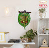 Ganesha Idol On Paan Leaf Wall Hanging Showpiece - 188 g Decorative Showpiece - 20.4 cmx14cm