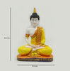 Lord Buddha Idol Statue Showpiece Figurine for Home Dcor Items & Gifts (Yellow)