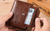Faux Leather Card Holder Men’s Wallet in Brown Colour