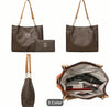 Women’s Fashion Letter Print Crossbody Bag And Wallet 2pcs Set