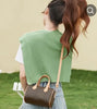 Retro Polika Dot Print Shoulder/Crossbody Boston Style ladies Bag