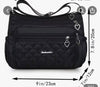 Unisex crossbody Black Bag with Adjustable Shoulder Strap