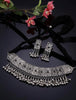 Latest Stylish Traditional Oxidised Silver Necklace Jewellery Set for Women/Girls