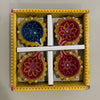 Multicolour Terracotta Diwali Diyas set of 4