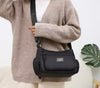 Tote Bag- Spring and Summer Single Shoulder Crossbody Black Bag with Multiple Pockets for Casual Commuting. Perfect for Gift as well