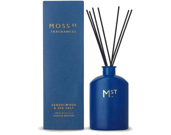 Moss St. Fragrances – Sandalwood & Sea Salt Diffuser (100ml)