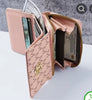 Card Holder women’s small wallet in three Colours Pink, Cream and Brown