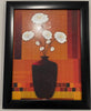 Indianara 3 PC Set of Floral Paintings Without Glass 5.2 X 12.5, 9.5 X 12.5, 5.2 X 12.5 inch