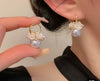 Elegant Vacation Style Delicate Dangle Earrings with Exquisite Flower Design