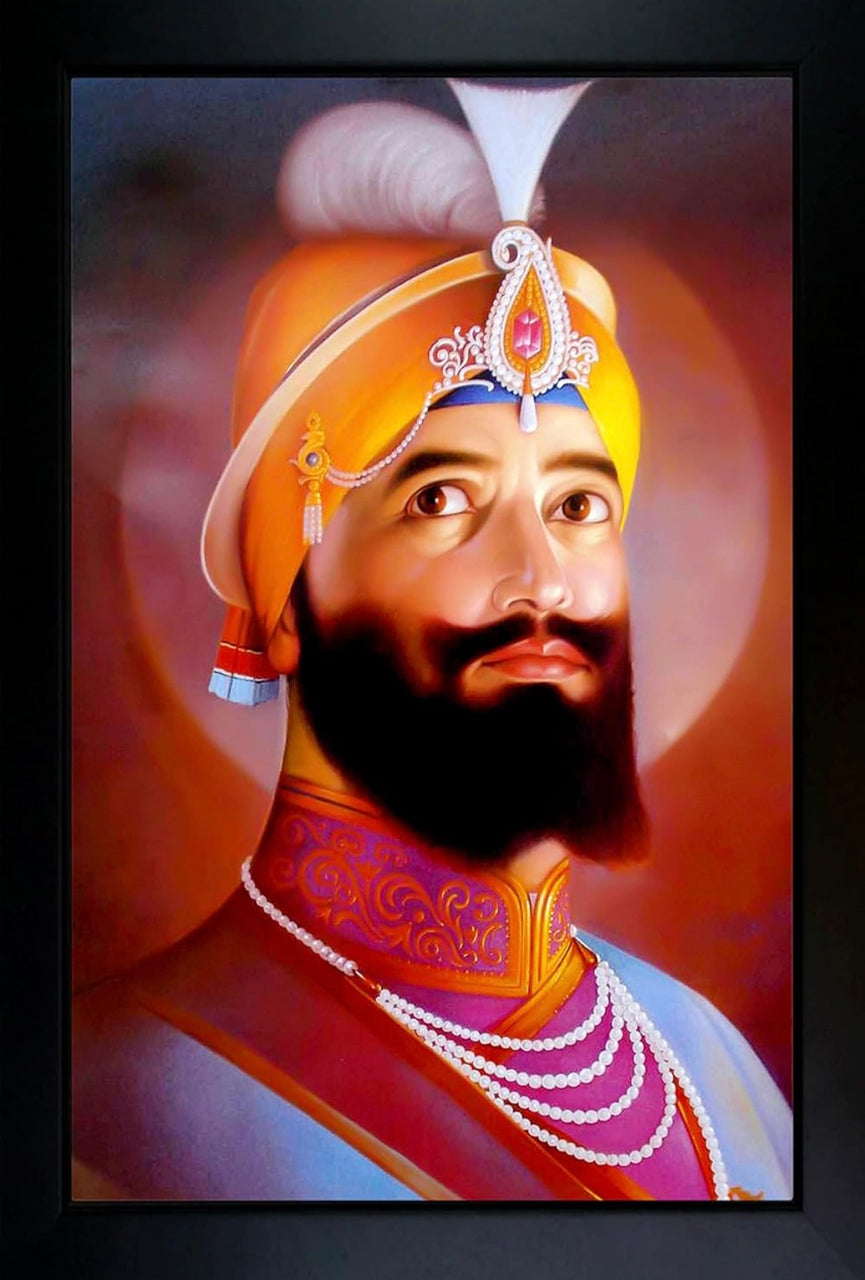 Guru Gobind Singh frame Wall Painting For Home Decoration And Gifting (10x14 inch)