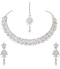 Atasi International Splendid Silver Plated Alloy Jewellery/Necklace Set for Women/Girls