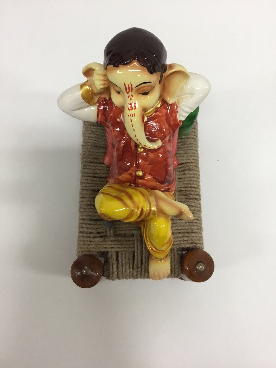 Lord Ganesha Idol; Relaxing (With Pillow)