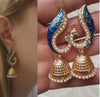 Retro Indian Peacock Drop Earrings for women