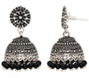 Ethnic Collection Jhumki Earrings for Women (Black)