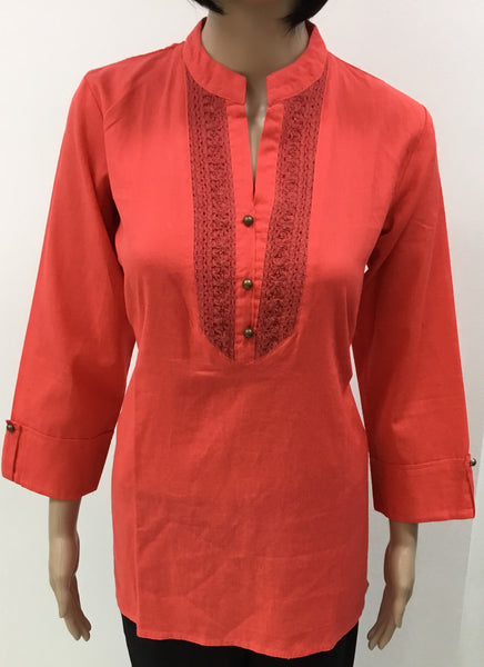 Beautiful Pure Cotton short Kurtis in two colours