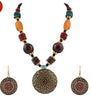 Multicolour Metal pendant Necklace set for women
