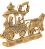 Lord Krishna Arjun Geeta SAR Rath Chariot Wall Hanging (25 x 19cm)Gold Decorative Showpiece