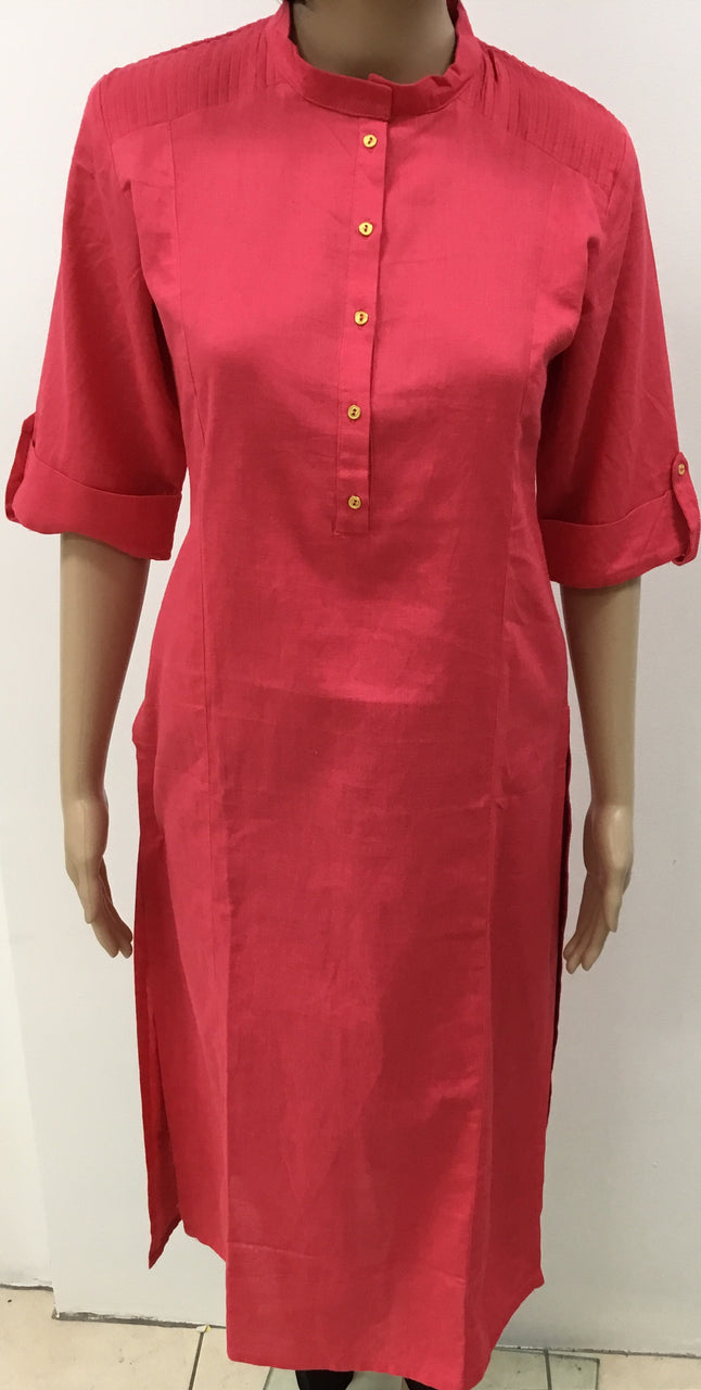 Classy pure cotton pink  long top
