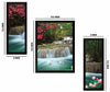 Waterfall Nature UV Textured Painting (Synthetic, 35cm x50cm x 3cm, set of 3) multicolour