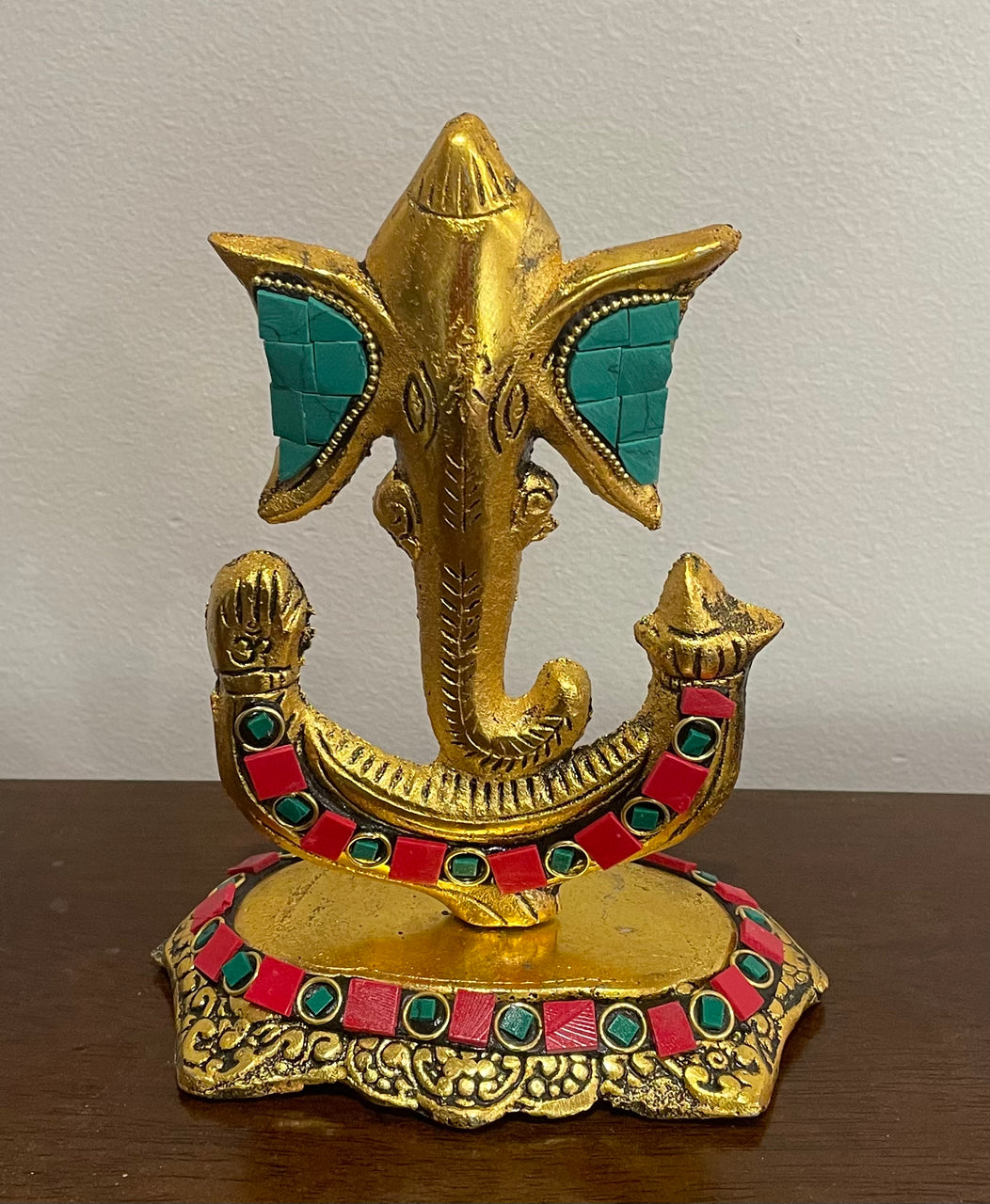 Metal Lord Ganesha (17cmx10cm) in two colours