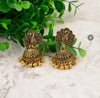 Ethnic Indian Jhumka in two colours - Gold/ Silver Hanging Earrings For Women