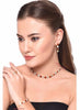American Diamond Traditional Fashion Jewellerry Combo of Necklace Pendant Set/Ring/Bracelet with Earring for Women/Girls