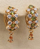 Beautiful Amethyst Zircon Hoop Earrings in two colours