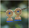 Latest Design Stylish Antique Gold Plated Party Wear Traditional Pearl Jhumki Earrings for Women and Girls in five colours