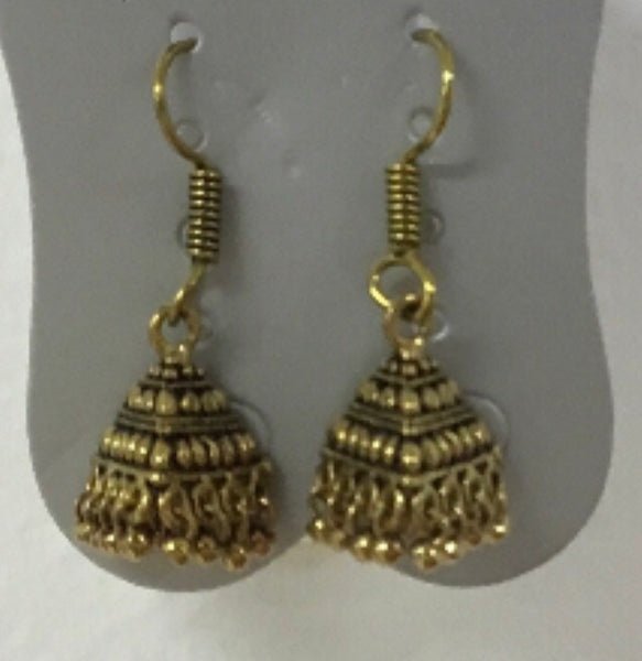 Magnificent golden jhumki Earrings