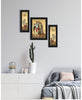 SAF UV Textured Radha Krishna Printed Print Framed Painting Set of 3 for Home Decoration – Size 35 x 2 x 50 cm