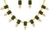 Alloy metal gold tone grand jewellery necklace set for women