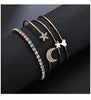 Fashion Jewellery Stylish Crystal Multilayer Charm Bracelet for Women and Girls
