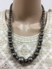 Stunning and trendy  black necklace with beads
