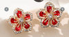 Petal  Flower Earrings for women in three colours