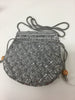 Ladies Fancy Ethnic Grey Pouch With Metal Beadworks