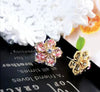 Petal  Flower Earrings for women in three colours