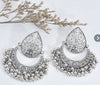 Fashion Trend Earrings Retro Hollow Drop Shaped Pattern Fan Shaped Tassel Earrings For Girls